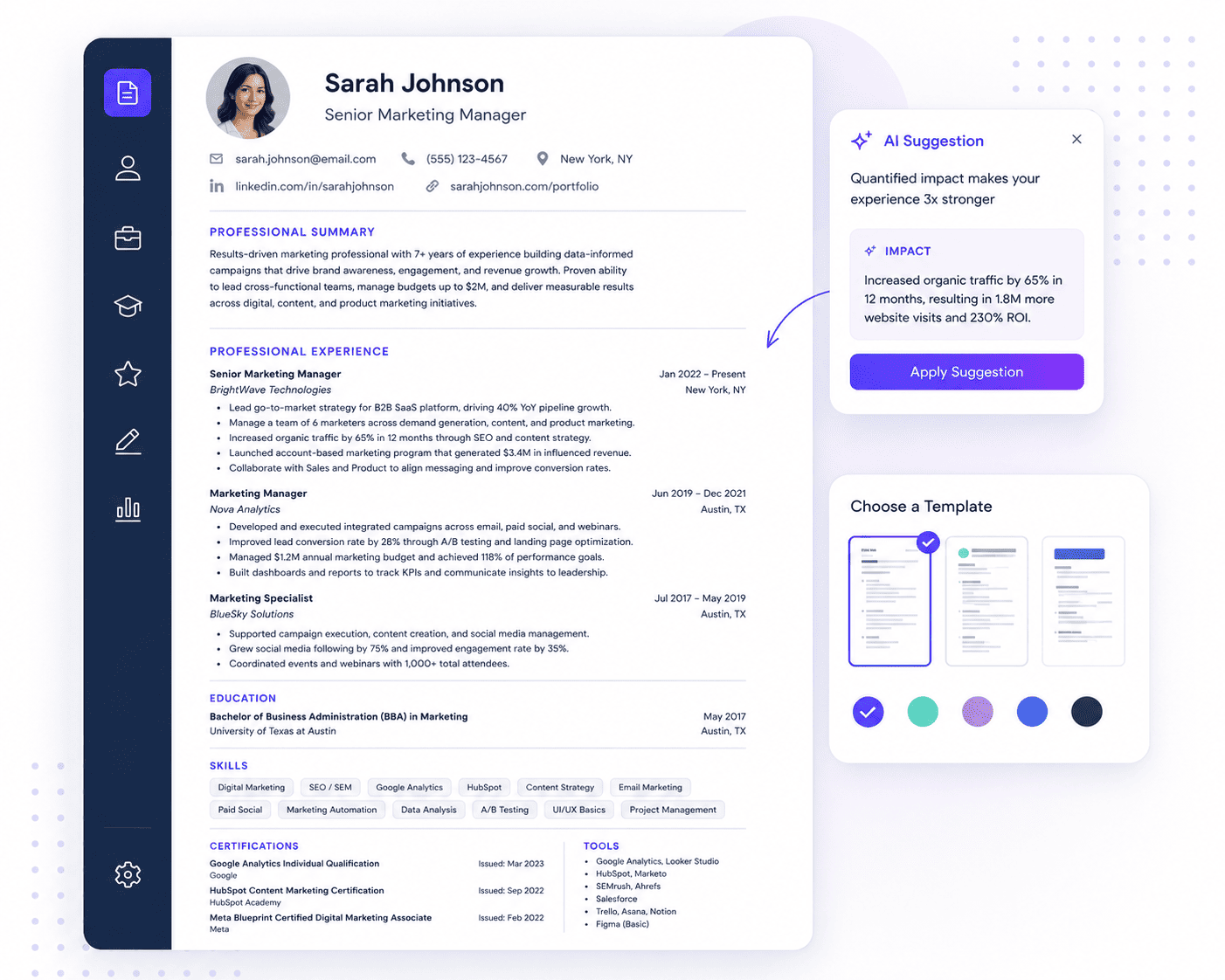 AI Resume Builder Preview